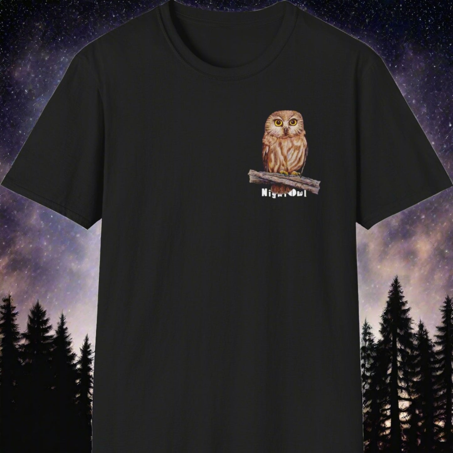 Night Owl ~ Unisex Softstyle T-Shirt