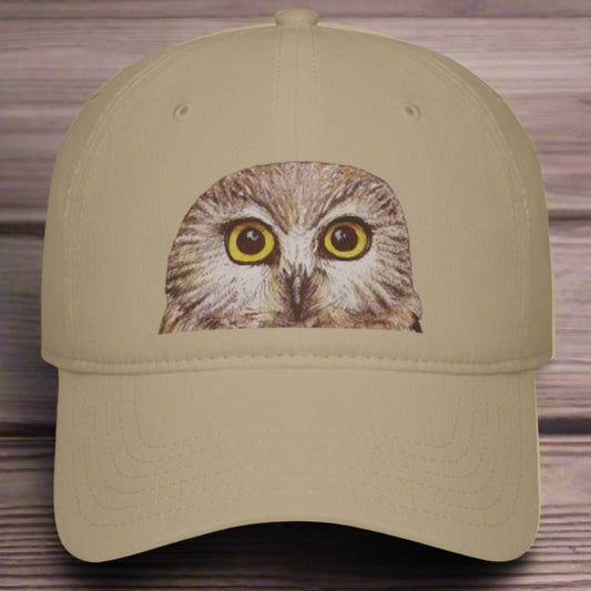 Northern Saw-Whet Owl ~ Low Profile Baseball Cap