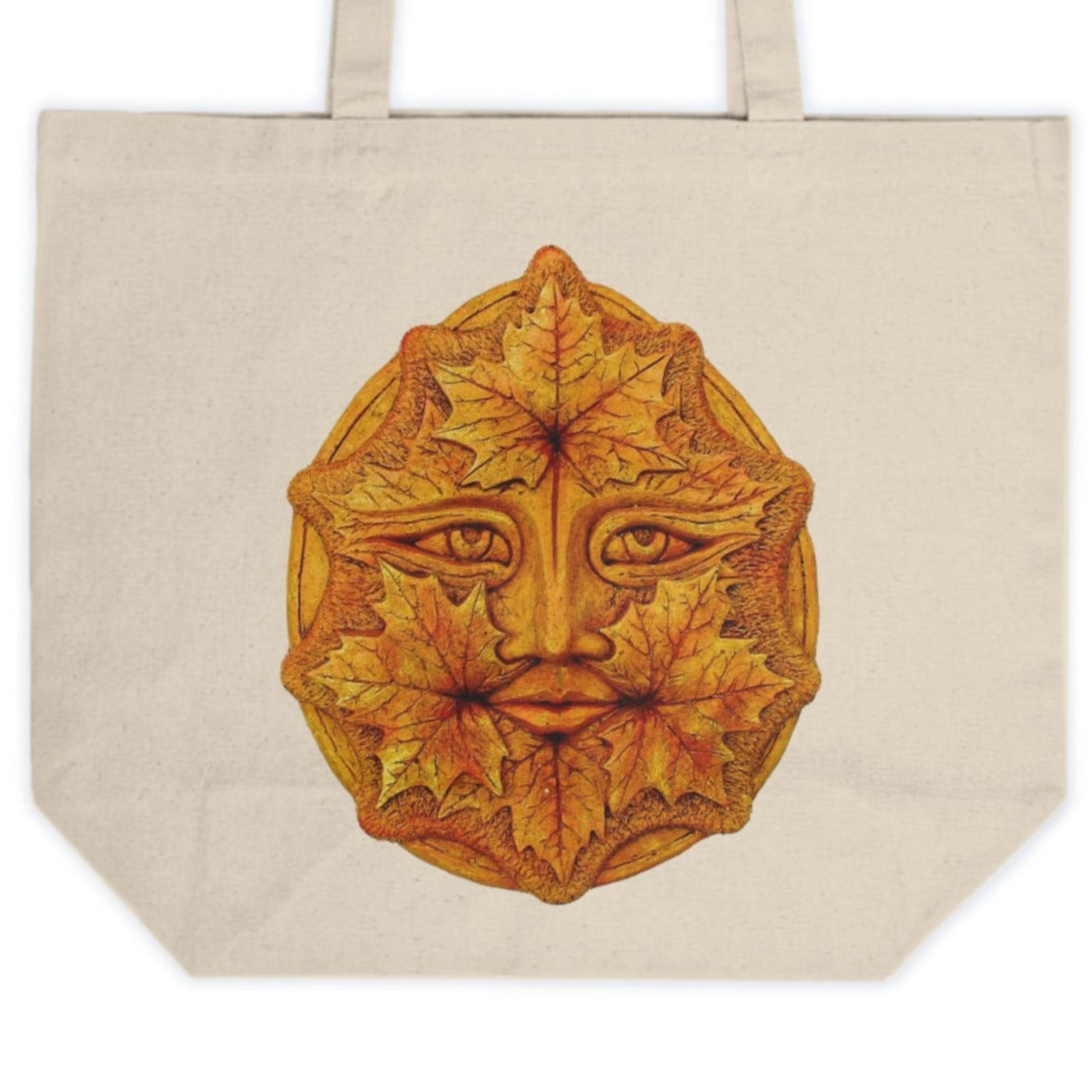 Maple Green Man ~ Canvas Shopping Tote