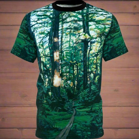 Forest Ravens ~ Unisex Cut & Sew T-Shirt (AOP)