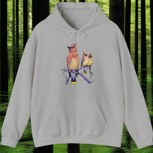 Waxwings ~ Unisex Heavy Blend™ Hooded Sweatshirt