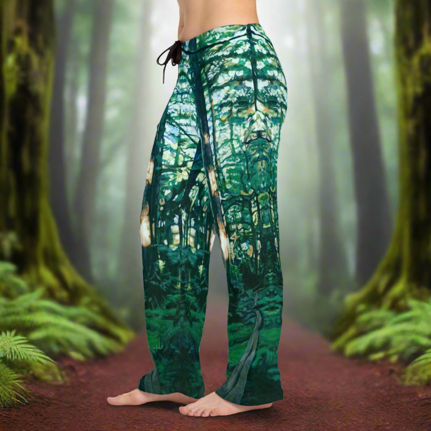 Forest Ravens ~ Women's Pajama Pants (AOP)