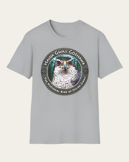 Haida Gwaii Goshawk Full Colour - Softstyle T-Shirt Unisex