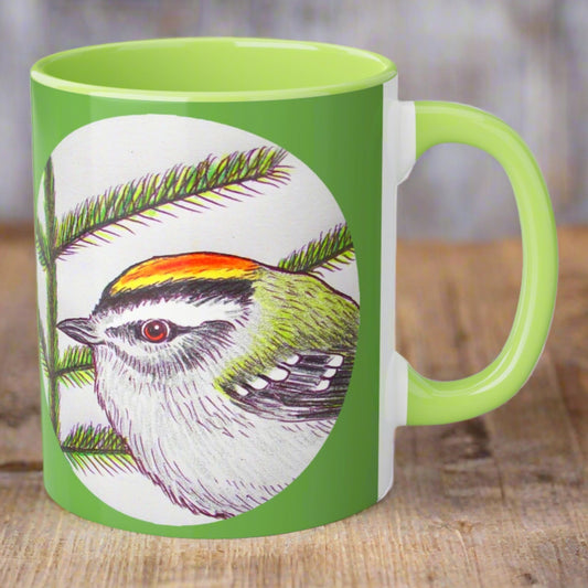 Golden Crowned Kinglet ~ Accent Mugs, 11oz