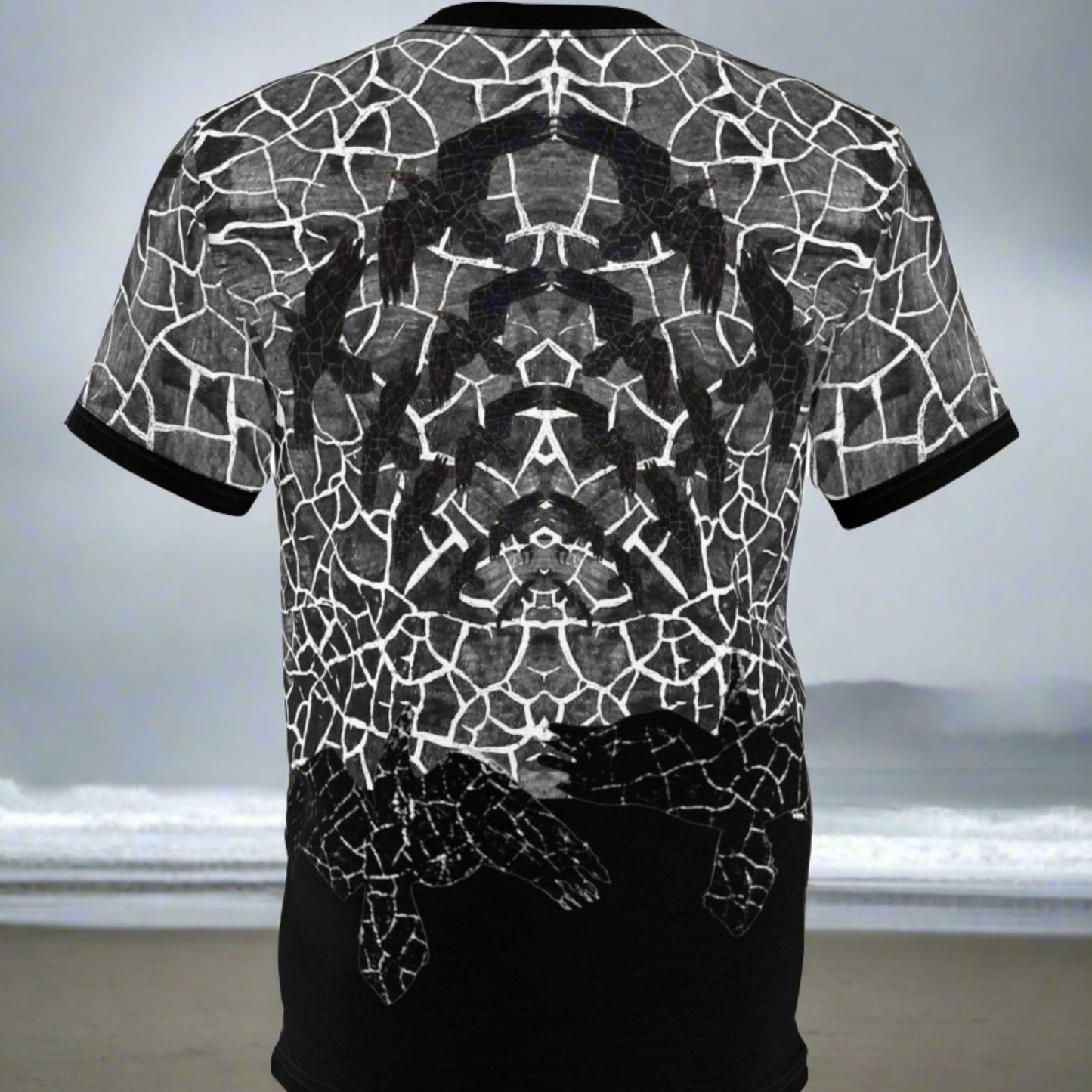 Crackling Ravens ~ Unisex Cut & Sew T-Shirt (AOP)