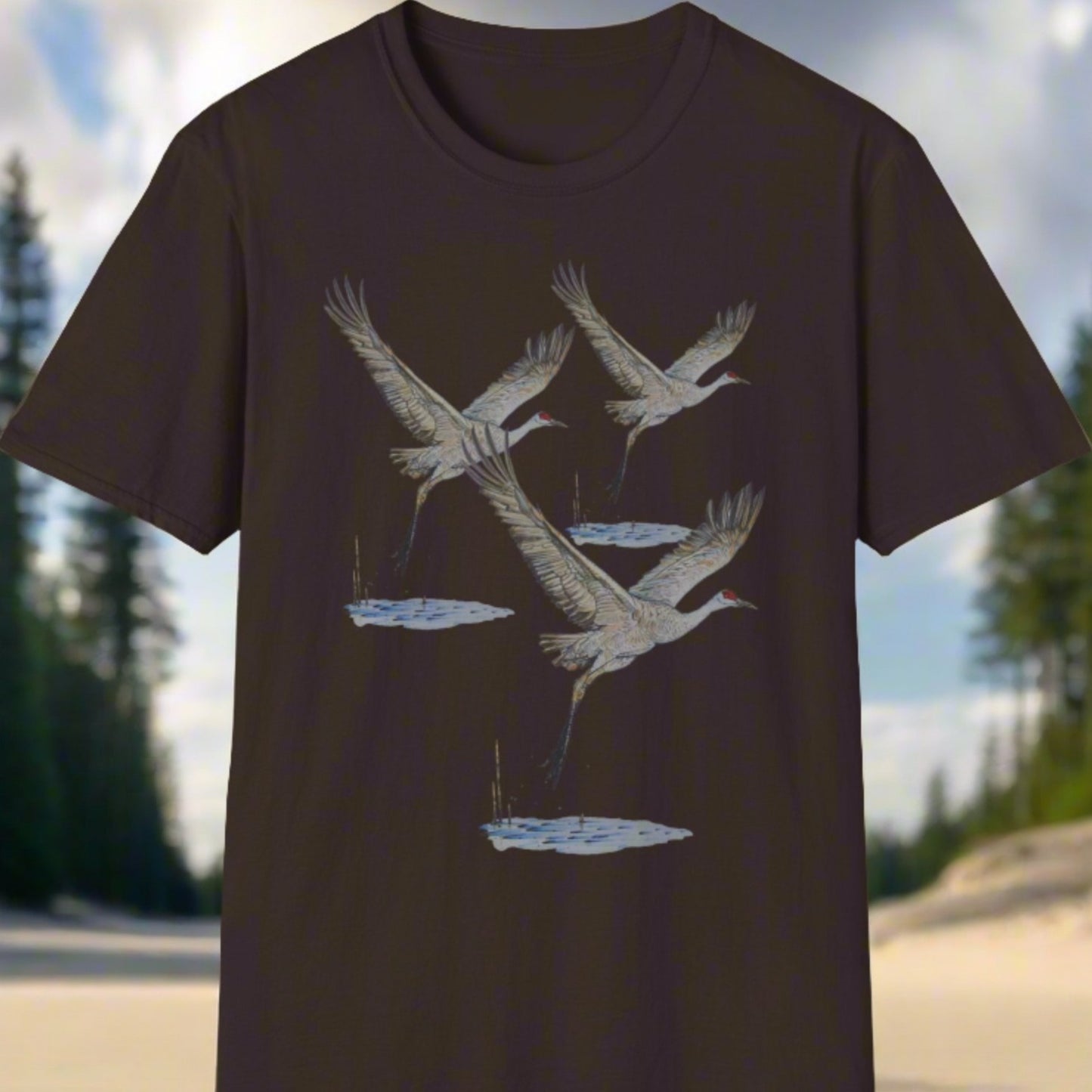 Sandhill Cranes ~ Unisex Softstyle T-Shirt