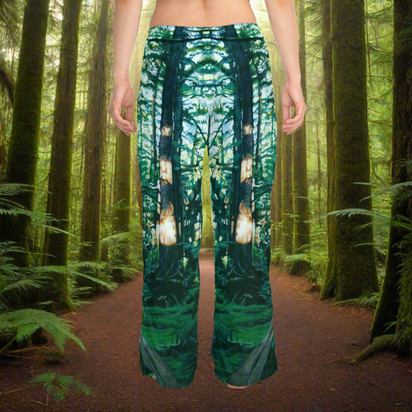 Forest Ravens ~ Women's Pajama Pants (AOP)