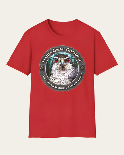 Haida Gwaii Goshawk Full Colour - Softstyle T-Shirt Unisex