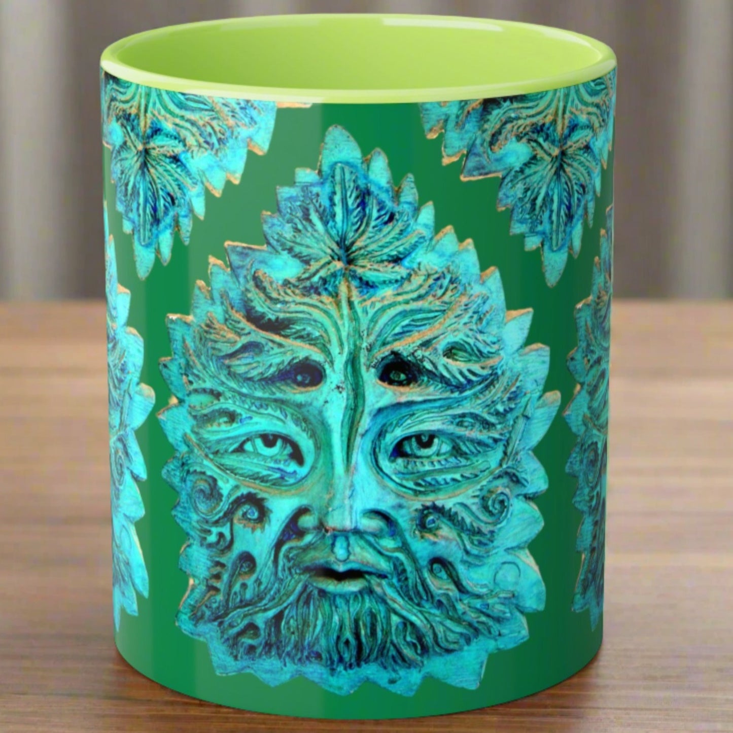 Hemp Green Man ~ Accent Mugs, 11oz