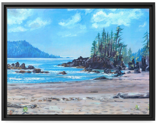 San Josef Bay ~ Matte Canvas, Black Frame