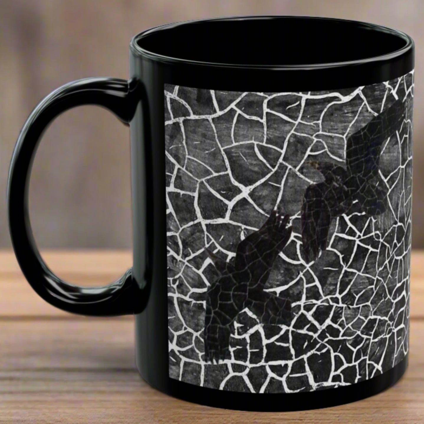 Cracking Ravens ~ Black Mug (11oz)