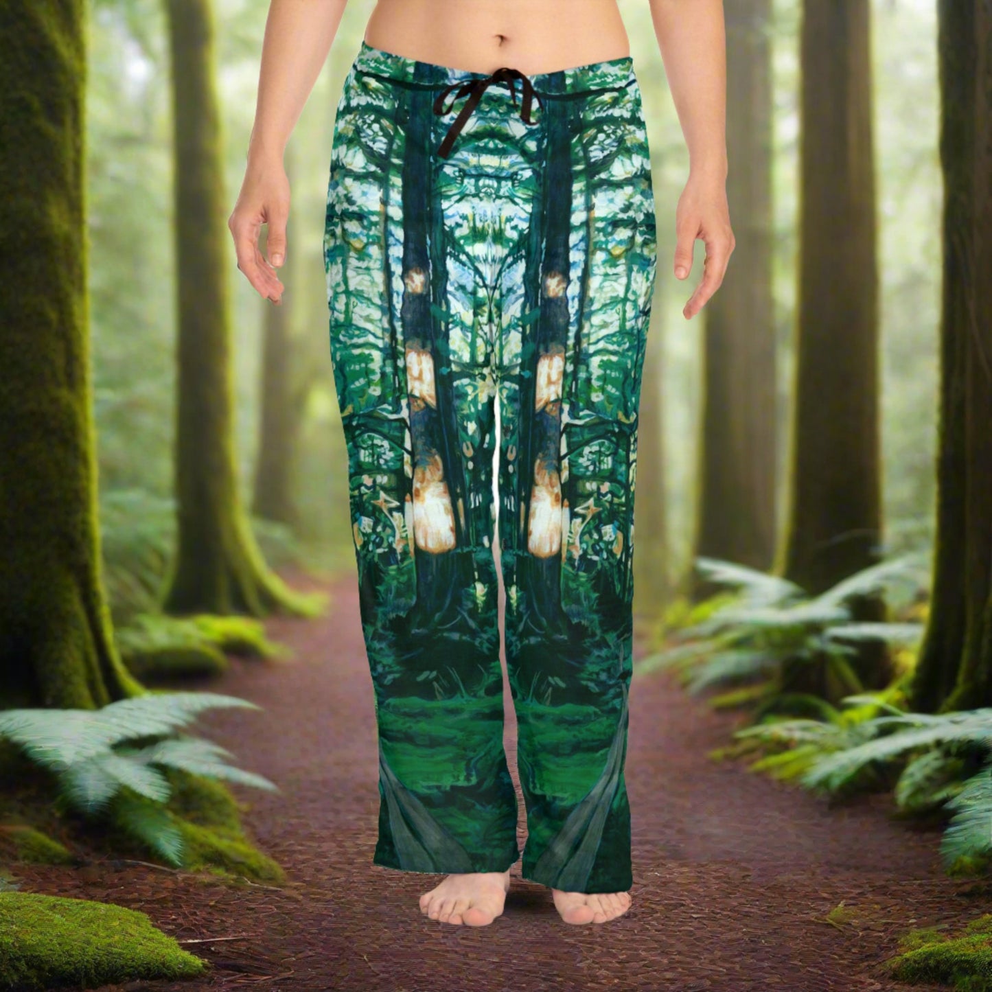 Forest Ravens ~ Women's Pajama Pants (AOP)