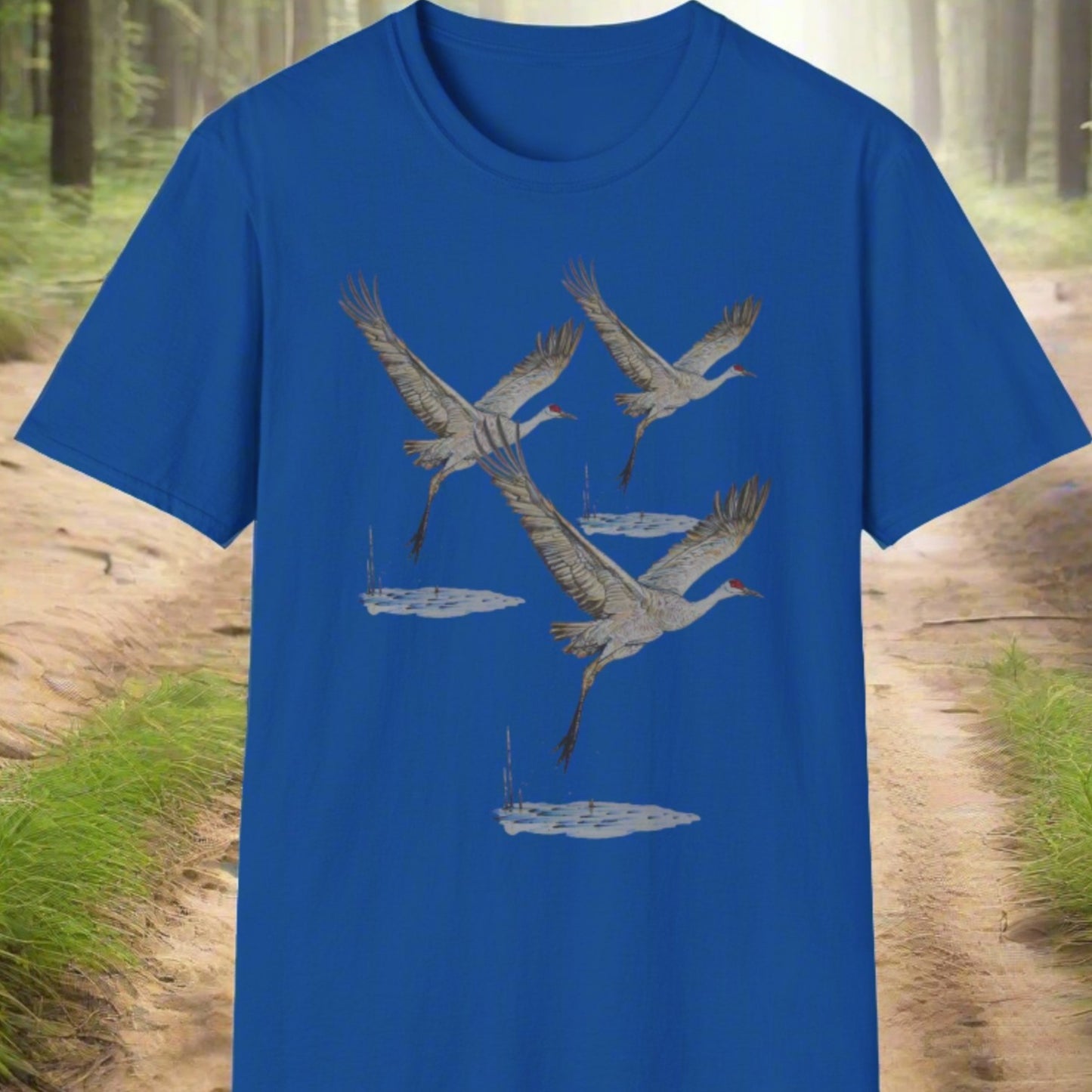 Sandhill Cranes ~ Unisex Softstyle T-Shirt