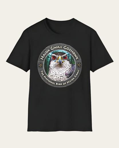 Haida Gwaii Goshawk Full Colour - Softstyle T-Shirt Unisex