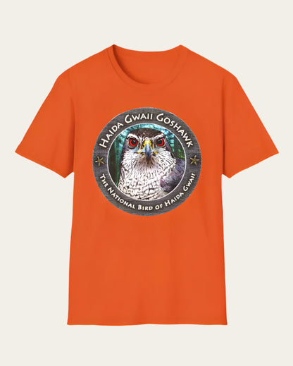 Haida Gwaii Goshawk Full Colour - Softstyle T-Shirt Unisex