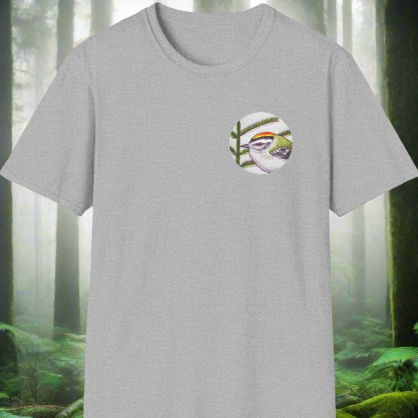 Golden Crowned Kinglet ~ Unisex Softstyle T-Shirt