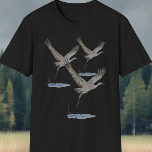 Sandhill Cranes ~ Unisex Softstyle T-Shirt