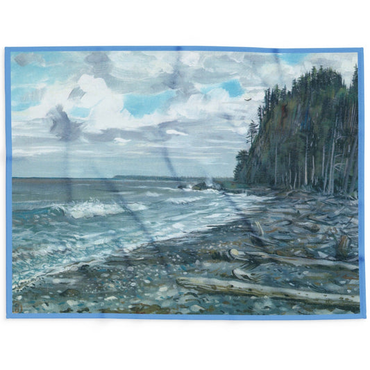 Tow Hill from Agate Beach ~ Arctic Fleece Blanket