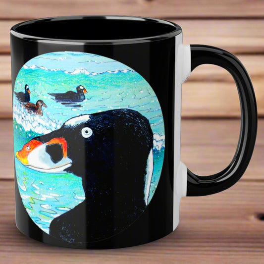 Surf Scoter ~ Accent Mugs, 11oz