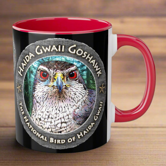 Haida Gwaii Goshawk ~ Accent Mugs, 11oz