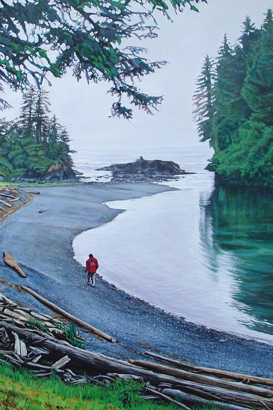 Watchman at SGang Gwaii ~ Print on Canvas 8x12