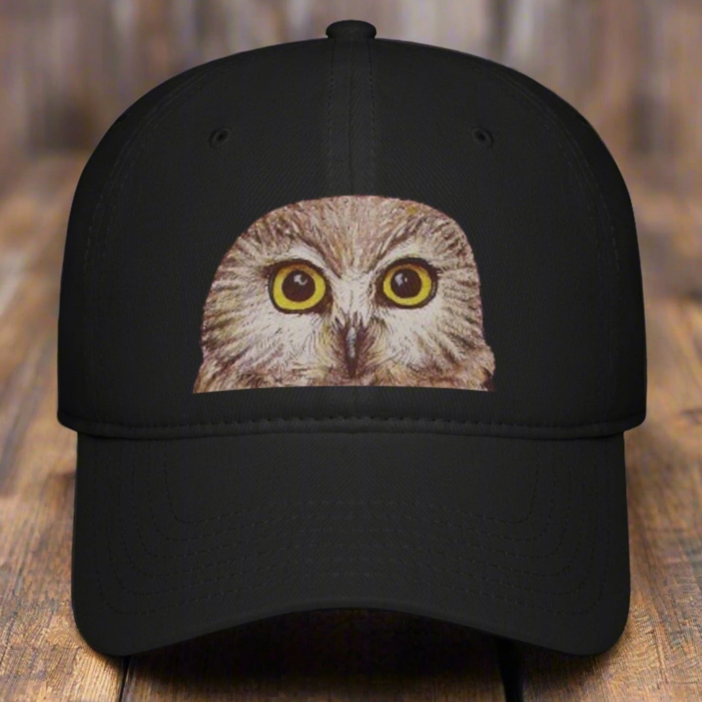 Northern Saw-Whet Owl ~ Low Profile Baseball Cap