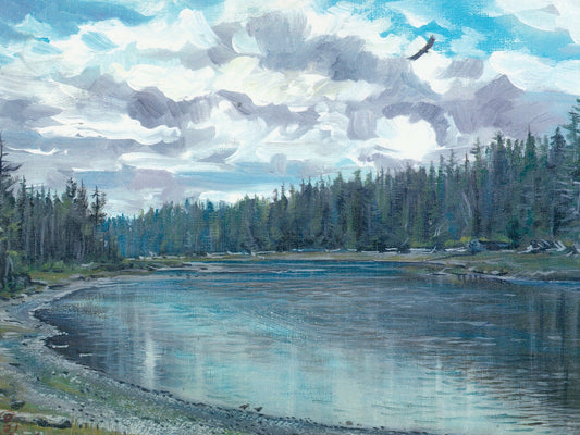 Tlell River ~ Print on Canvas 12x16