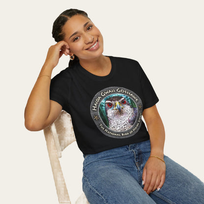 Haida Gwaii Goshawk Full Colour - Softstyle T-Shirt Unisex