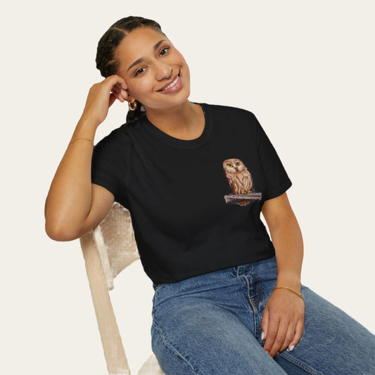 Northern Saw Whet Owl - Softstyle T-Shirt Unisex